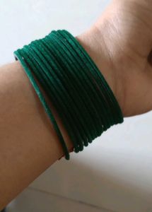 Green Velvet Bangles