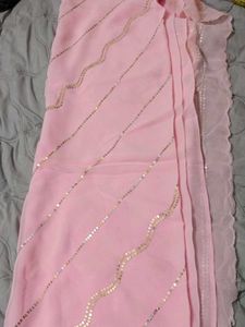 pink color saree
