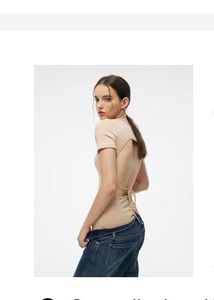 Urbanic Backless Bodysuit Tie Up Detail