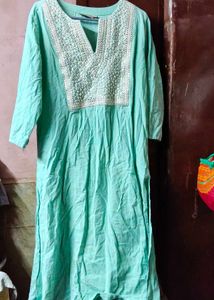 Pista green kurta
