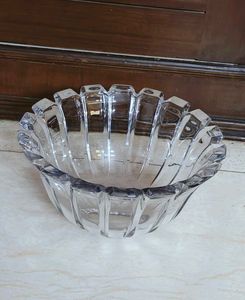 Crystal Glass Heavy Hostess Bowl
