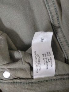 Men's Olive Green Slim Fit Chinos