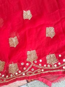 karvachauth special Red sareee