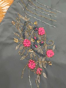 Grey Embroidered Kurta🩶