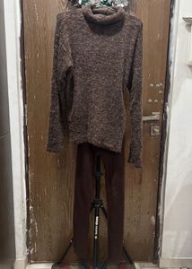 brown coord for winter