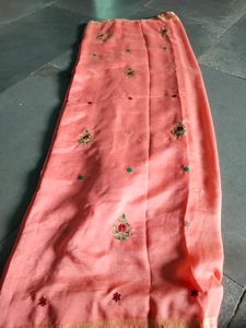 Embroidery Saree &amp;free Gift