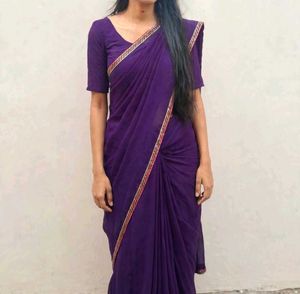 Elegant Purple Saree