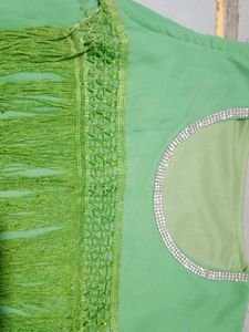 Mint Green Fringe Top