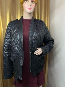 Stylish Black Quilted Jacket