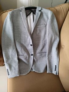 Splash!! Men's Grey Herringbone casual Blazer