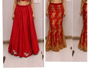 combo of two red skirts