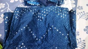 Designer Blue Lehenga with Dupatta and blouse set