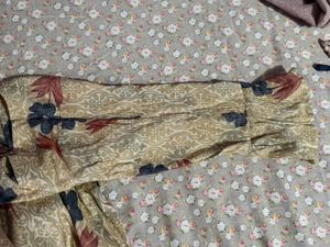 Ethnic Kurta - Beige Floral