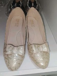 Sparkly Bow Ballerina Flats for Girls