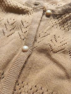 Charming Yellow Knitted Cardigan