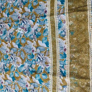 Elegant Cotton Unstitched Suit,  Dress material Wi