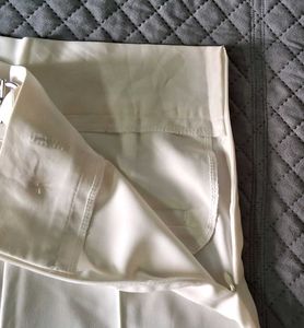 Elegant White Belted Pants