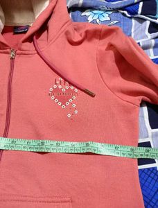 Premium Zip-Up Hoodie for Women – Blush Pink