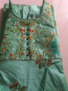 Embroidered Silk anarkali suit