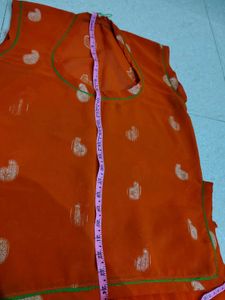 Orange rajputi suit
