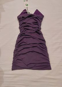 Strapless Ruched Dress