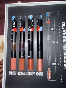 KIRO Viral 4-in-1 Lip &amp; 3-in-1 Eyes Stack set