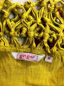 Yellow Spaghetti Strap Top