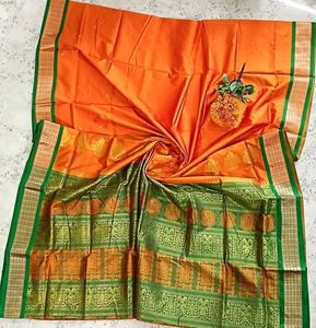 Bomkai Silk Sarees With ( Blouse Piece)