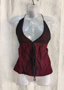 Gothic Lace Halter Top