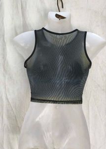 Mesh Hand Detail Crop Top