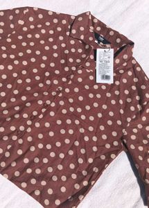 Oversized Blown Polka Shirt
