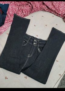 High-Waisted Flared Jeans