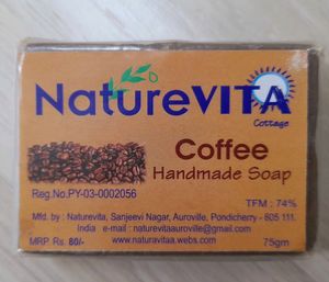 HANDMADE SCENTED SOAP >> COFFEE + NEEM TULASI