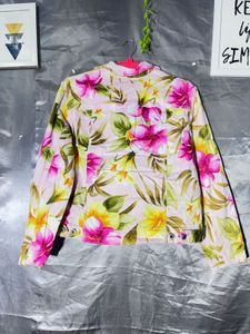 Floral Print Button-Up Shirt