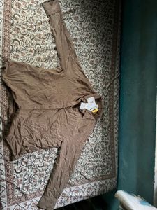 Classic Brown Button-Up Shirt