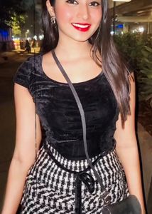 Vintage Velvet & Houndstooth Mini Dress