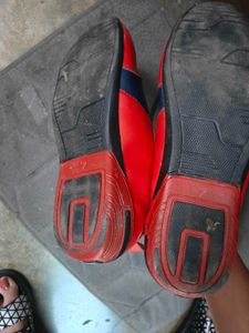 Puma Blue &amp; Red Lace-Up Sneakers