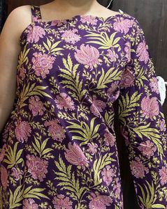 One shoulder stap kurti