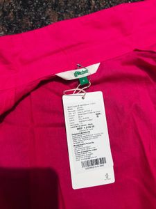 Chic Pink Button-Up Shirt Dress