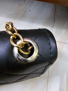 Chic Quilted Black Clutch Bag