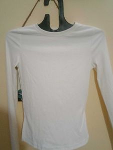 White Long Sleeve Top