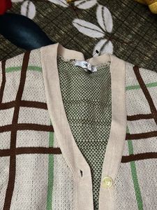 Vintage Plaid Sweater Vest