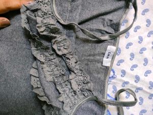 Grey Lounge Cami Top Soft Fabric
