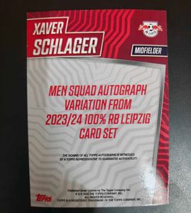 SINGLE AUTOGRAPH - Xaver Schlager