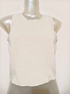 🔥 BUY 1, GET 1 FREE🔥Cream Sleeveless Tank Top