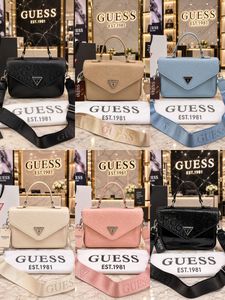 Guess Pink Patent Shoulder Bag