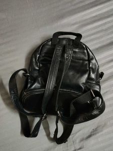 Studded Black Mini Backpack