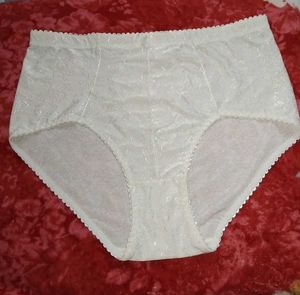 XXXL Vintage White High-Waisted Panties