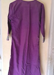 S Size Super Comfy Purple Cotton Kurti.No Flaws