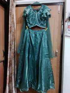 Stunning Teal Lehenga Choli Set